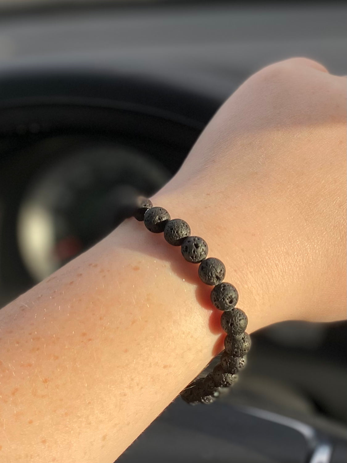 Black Lava-Rock Bracelet