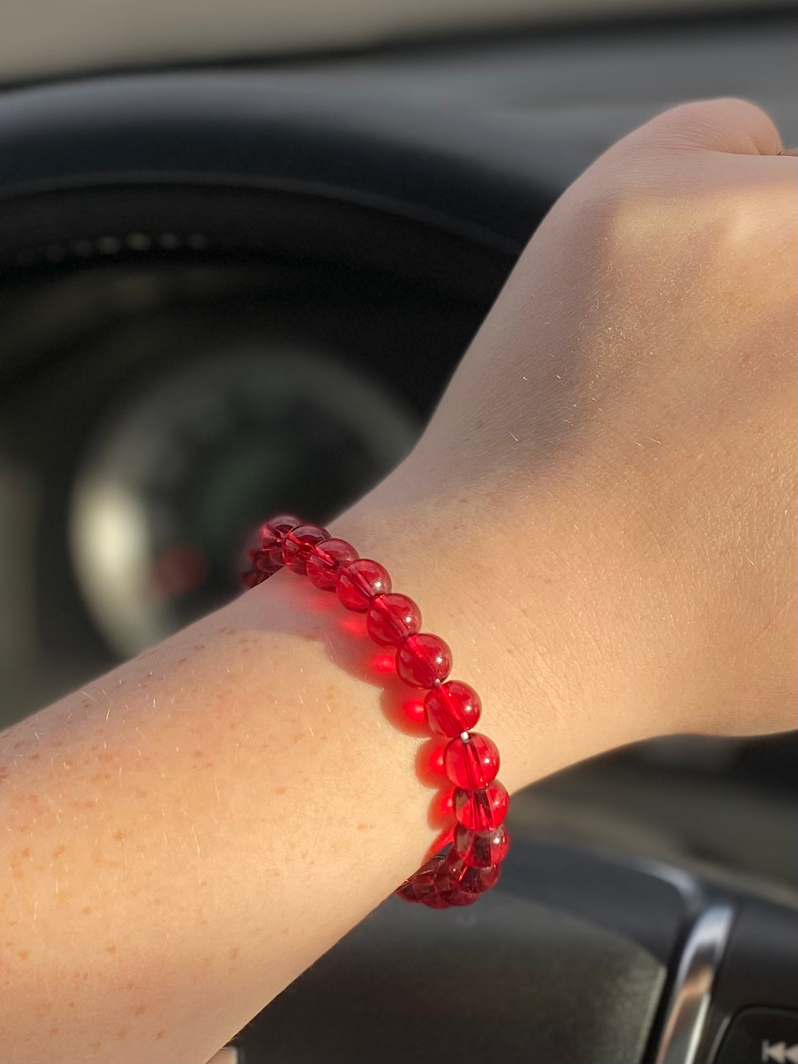 Red Crystal Bracelet Stretchy