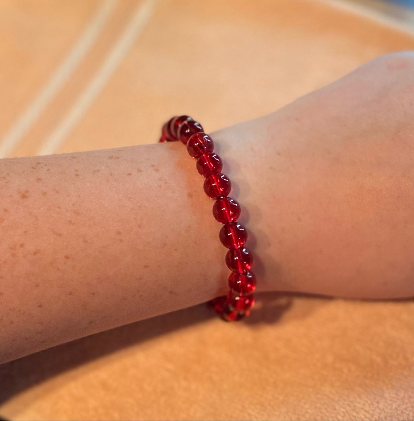 Red Crystal Bracelet Stretchy